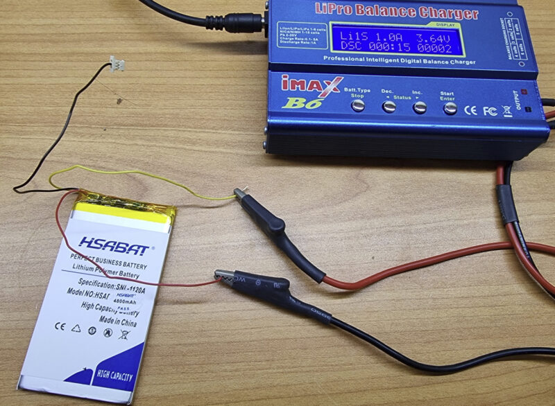 charging/discharging setup for HSABAT battery